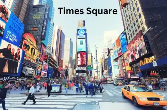 Why is Times Square called Crossroads of the World?